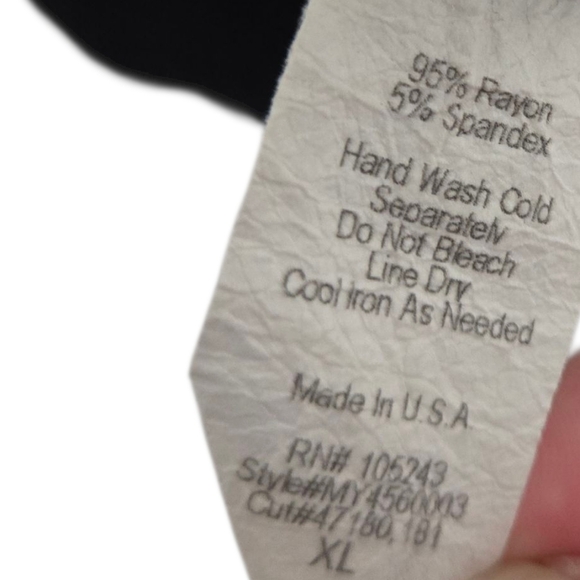 Bobeau Black Relaxed Short Sleeve Tee Size XL - Picture 4 of 4